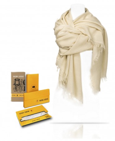 Палантин Унисекс JW100-BERGE/BLANCHE